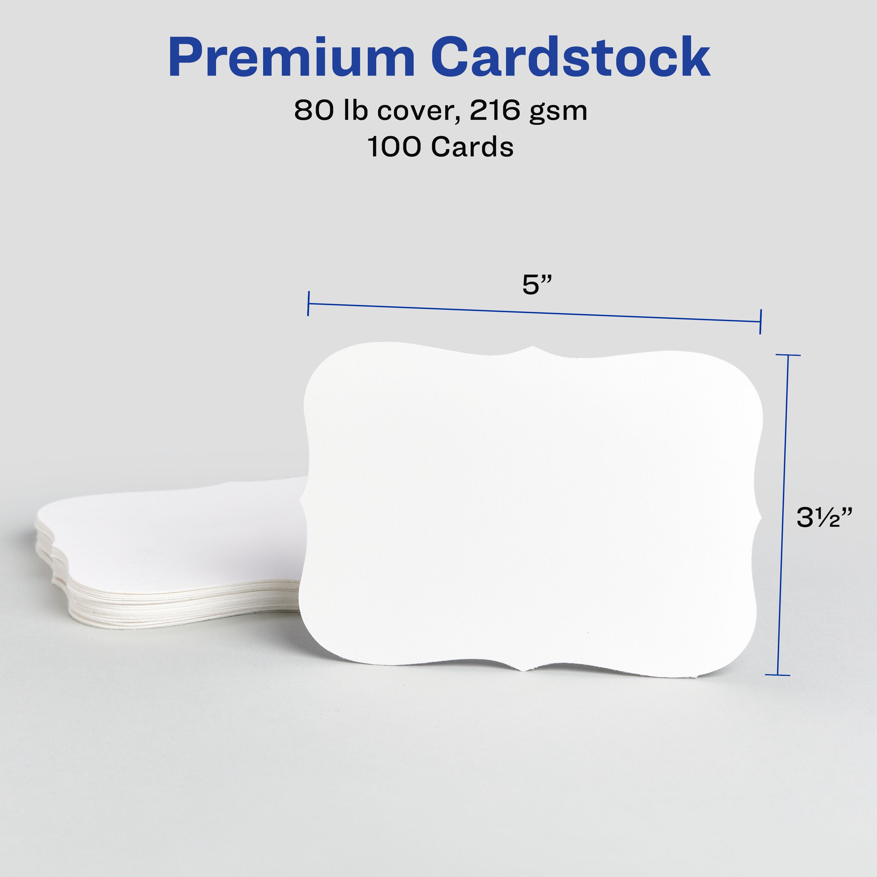 Postcards with Flourish Edges, 3-1/2